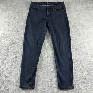 Just Black Jeans‎ Womens 30 Dark Wash Skinny Tapered Made in USA Stretch - Flaws